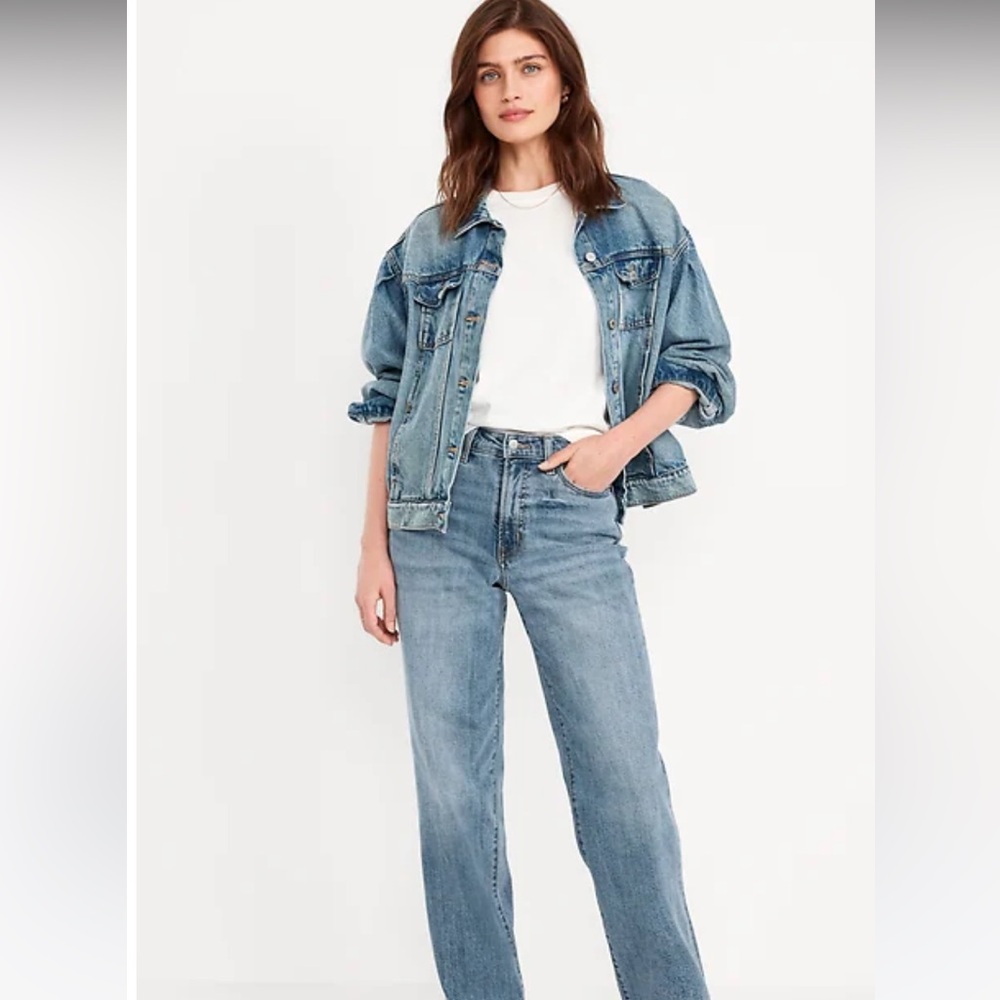 High rise OG straight leg jean